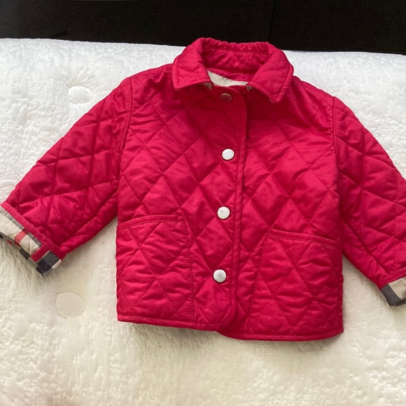 Authentic 2Y Pink Burberry jacket for toddlers